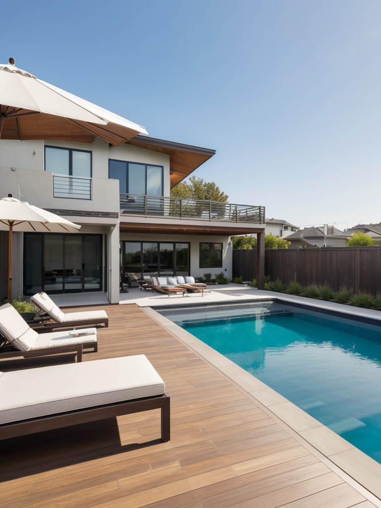 contemporary-backyard-pool-design-sleek-deck-loungers-umbrella-luxurious-refreshing-outdoor-oasis