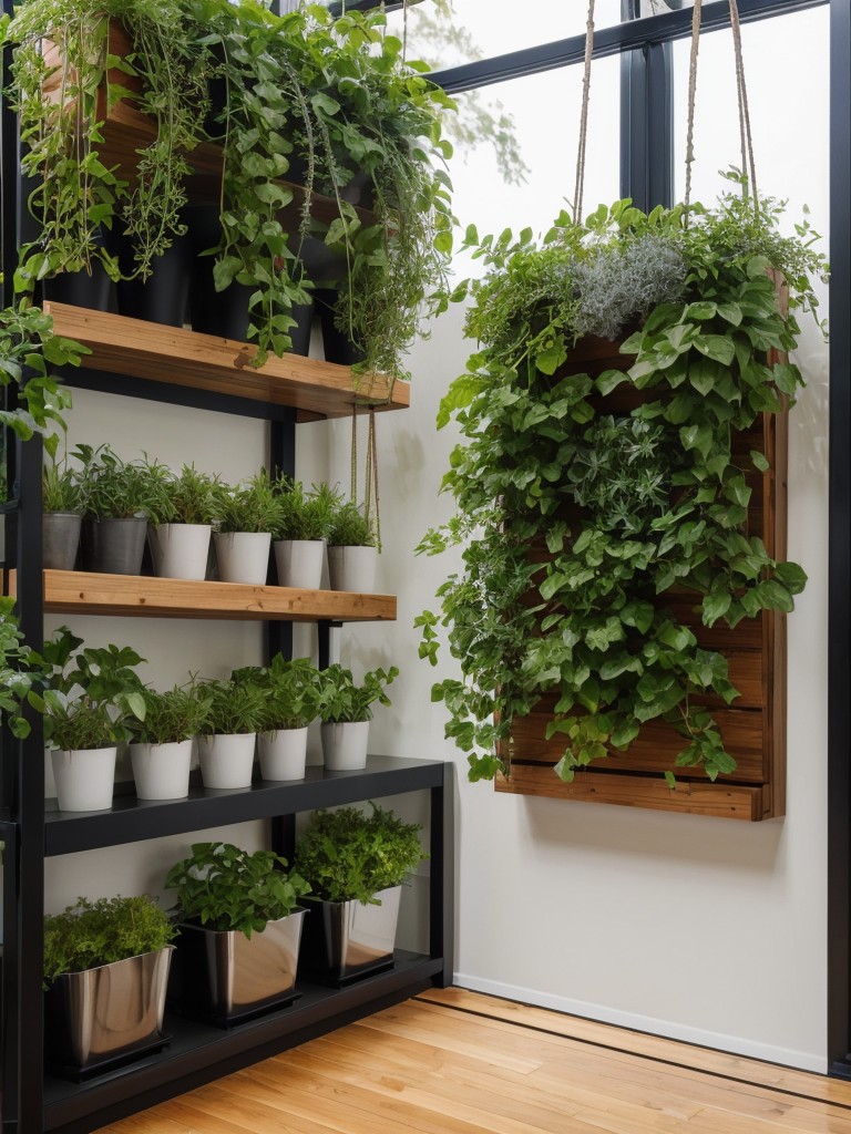 utilize-hanging-planters-vertical-wall-gardens-to-add-greenery-without-sacrificing-space
