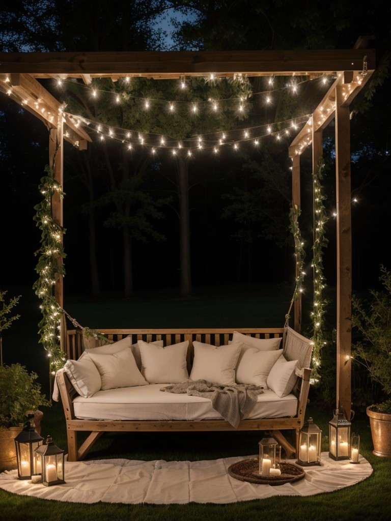 romantic-backyard-ideas-fairy-lights-canopy-bed-cozy-seating-area-intimate-evenings-under-stars