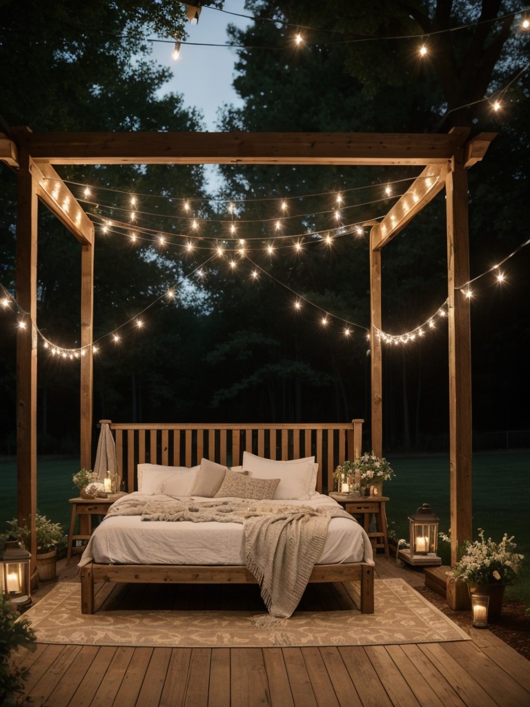 romantic-backyard-retreat-ideas-string-lights-cozy-seating-area-outdoor-canopy-bed-starry-nights