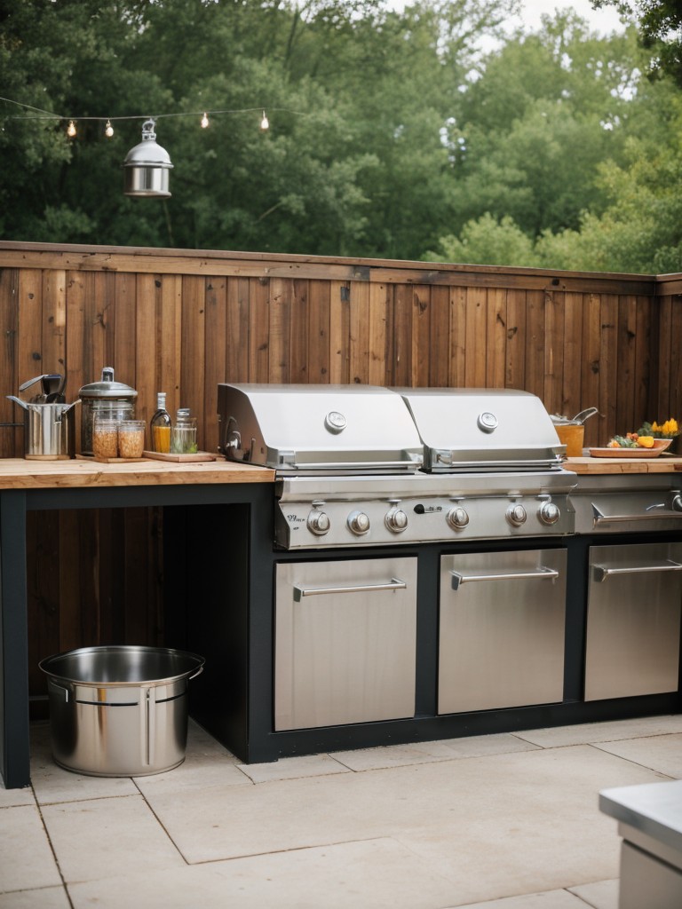 incorporate-diy-outdoor-kitchen-area-using-repurposed-grill-thrifted-cooking-utensils