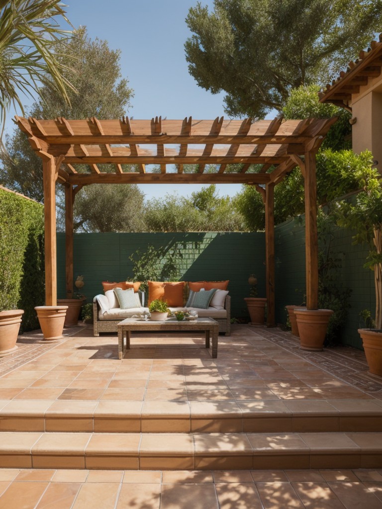 mediterranean-inspired-backyard-terracotta-tiles-vibrant-plants-pergola-touch-old-world-elegance