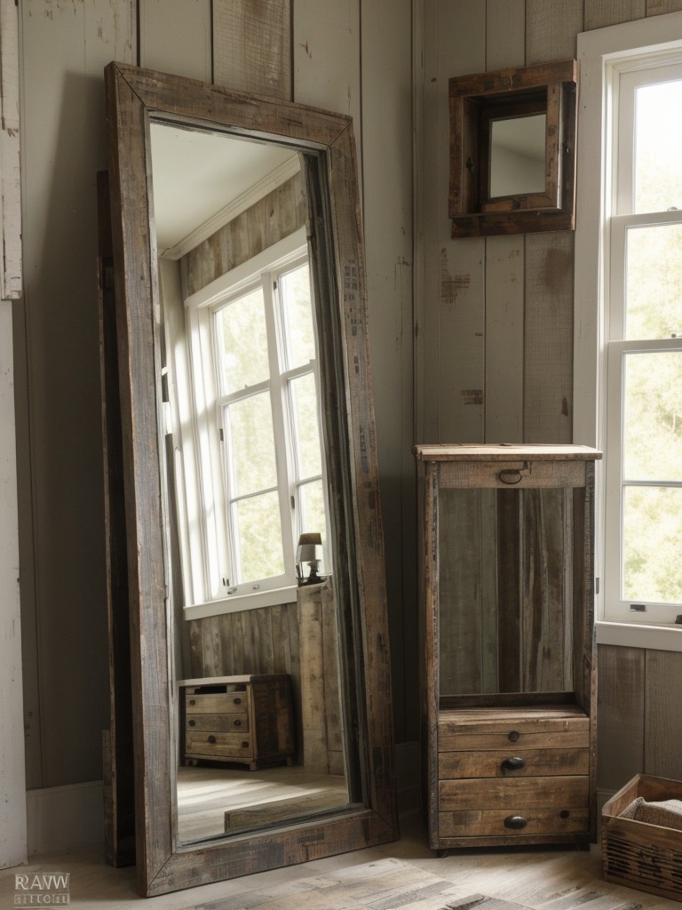 use-distressed-finishes-weathered-accessories-authentic-rustic-feel-such-vintage-mirror-old-wooden-crate-storage