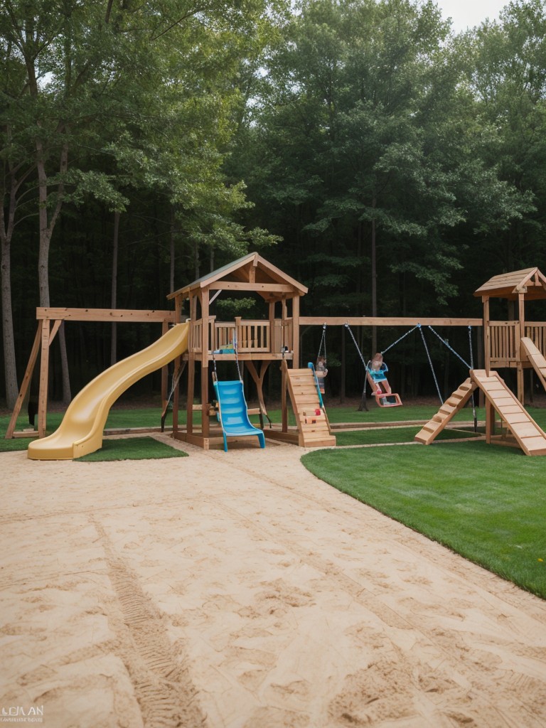 backyard-play-area-kids-swing-set-sandbox-plenty-space-running-playing