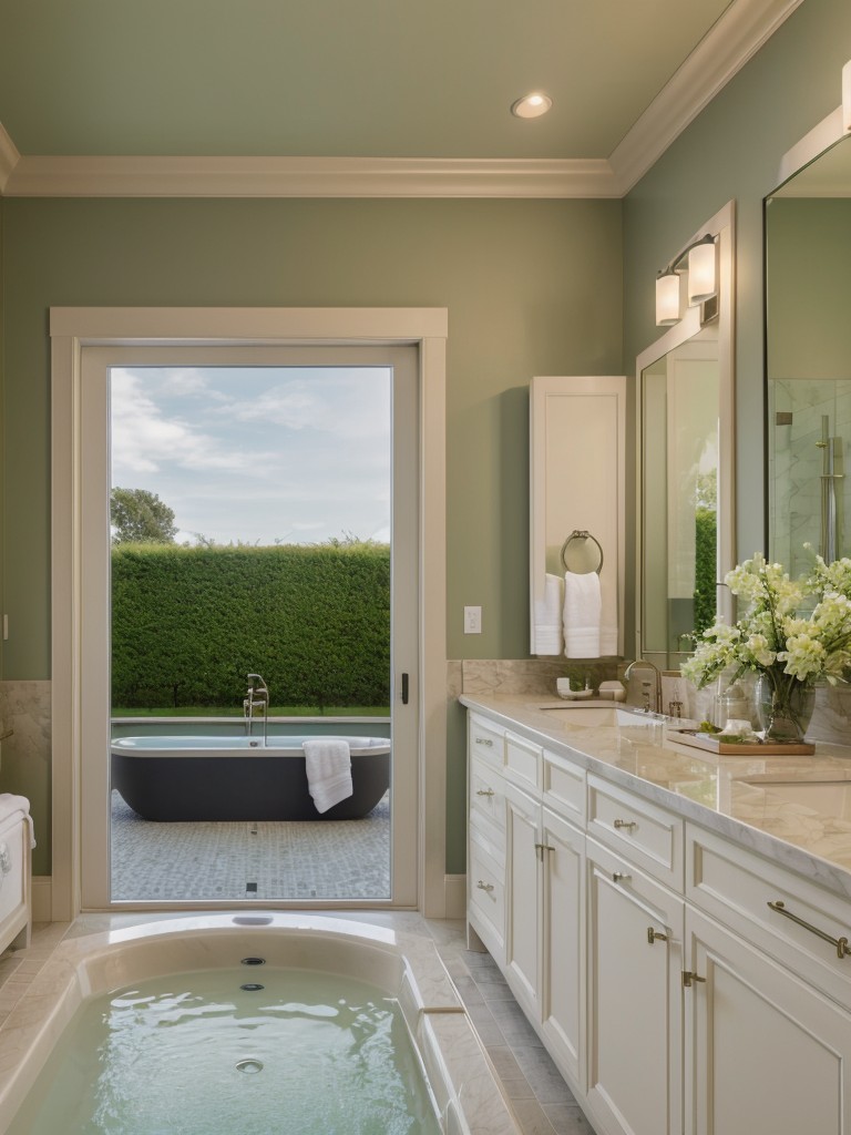 spa-inspired-bathroom-ideas-soothing-colors-lush-greenery-luxurious-amenities-creating-serene-sanctuary-relaxation-rejuvenation