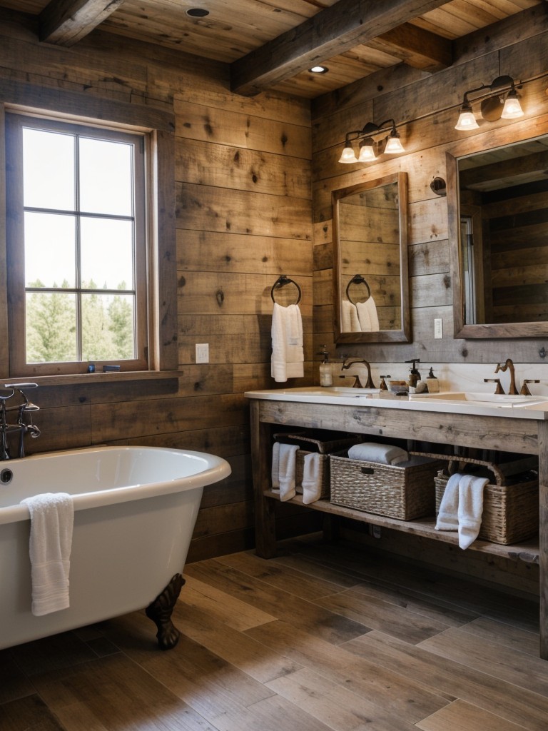 rustic-bathroom-ideas-vintage-fixtures-natural-wood-accents