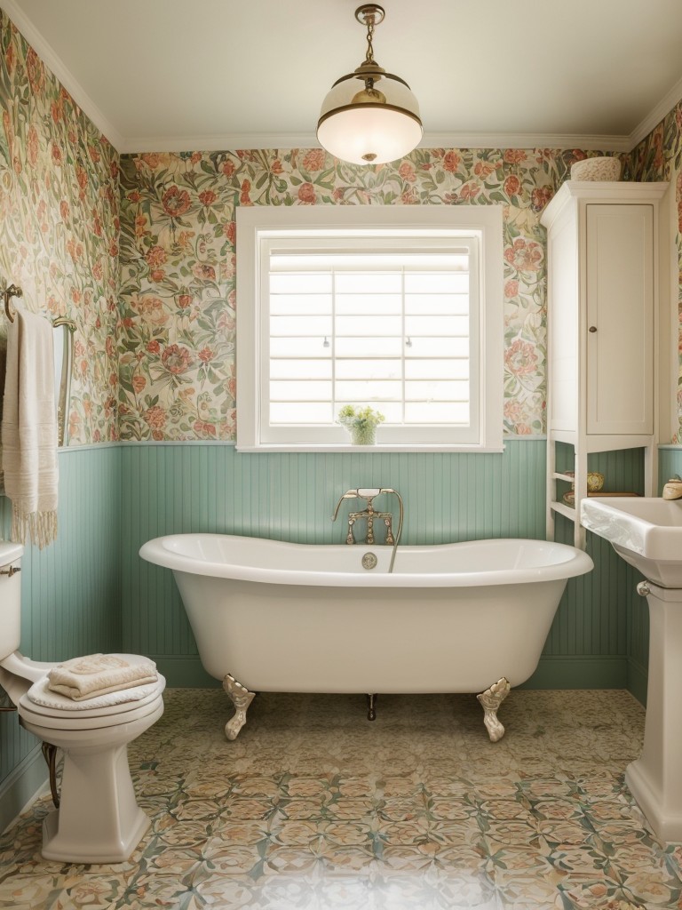 vintage-bathroom-design-ideas-retro-inspired-fixtures-patterned-wallpaper-colorful-accessories-to-create-charming-nostalgic-atmosphere