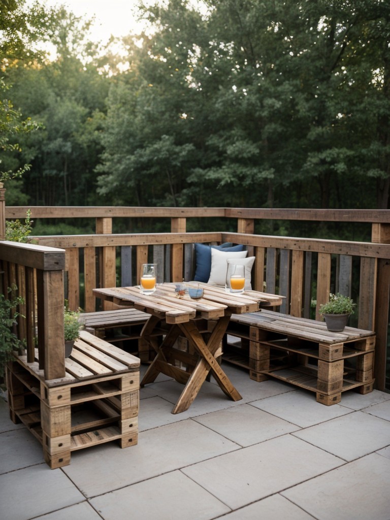 add-touch-whimsy-repurposing-old-wooden-pallets-to-create-unique-rustic-outdoor-seating-area