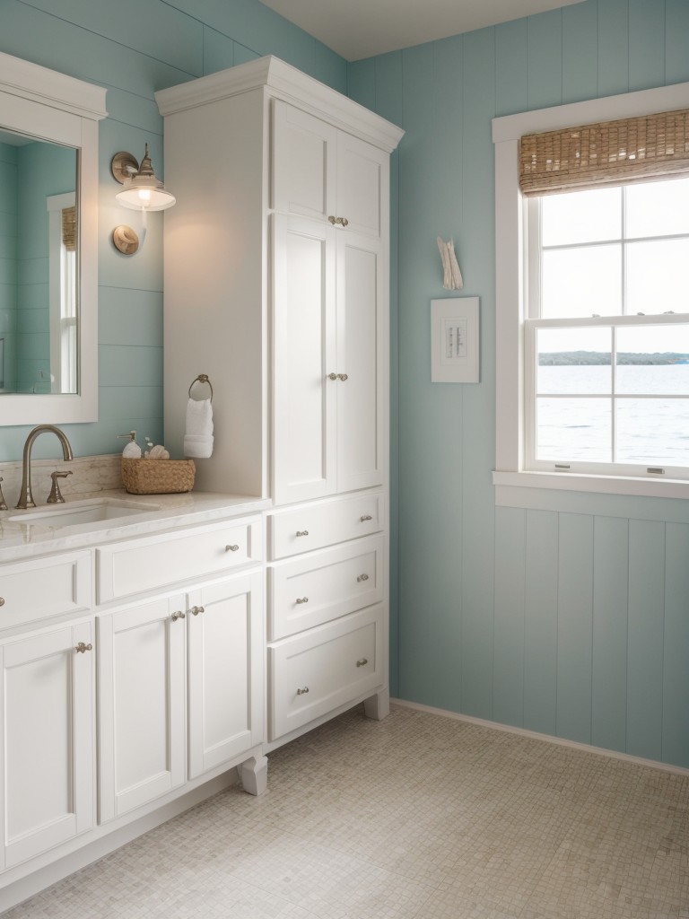 coastal-bathroom-ideas-light-airy-color-scheme-nautical-accents-natural-materials-like-seashells-driftwood