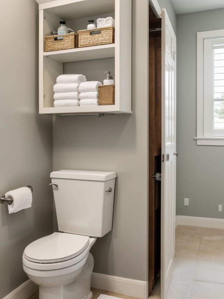 utilize-space-above-toilet-over-toilet-shelf-cabinet-storing-toilet-paper-toiletries-extra-towels