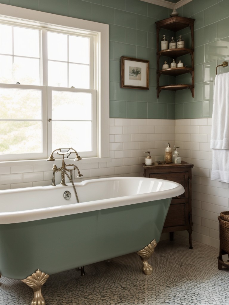vintage-bathroom-design-ideas-retro-charm-nostalgic-accents-using-clawfoot-bathtub-subway-tiles-antique-vanity