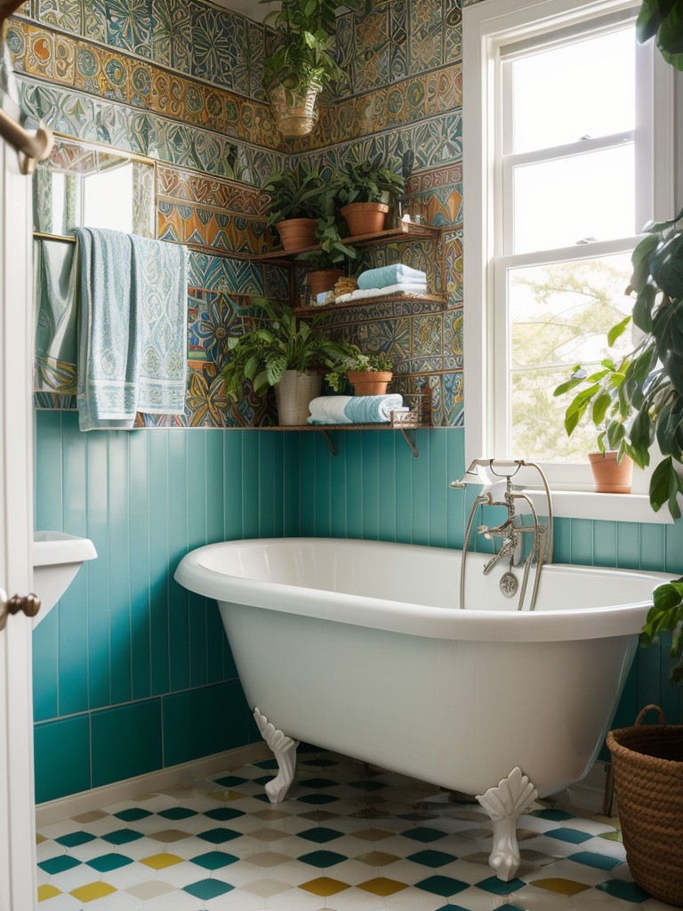 bohemian-inspired-bathroom-ideas-that-embrace-carefree-eclectic-style-incorporating-vibrant-colors-patterned-tiles-plants-decor