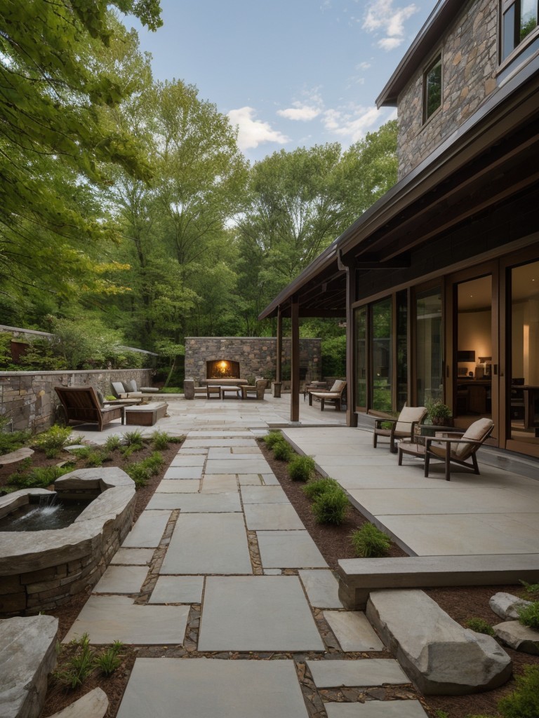 incorporating-stone-pathways-lush-greenery-cozy-outdoor-seating-area