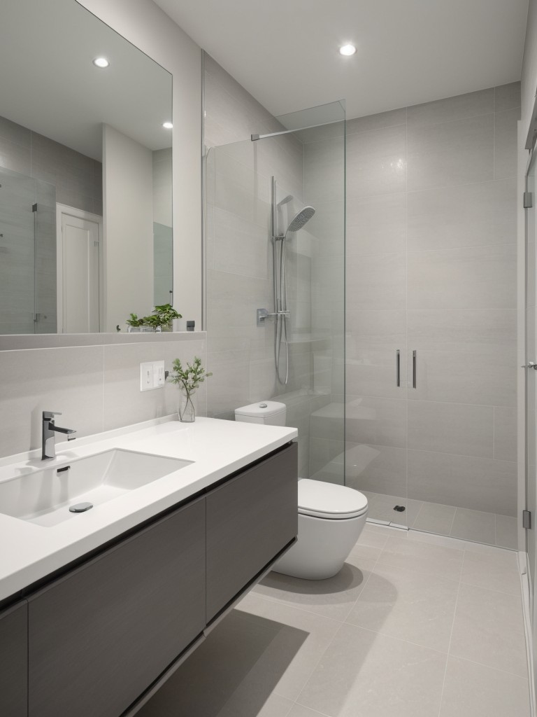 minimalist-bathroom-ideas-sleek-fixtures-monochromatic-color-scheme