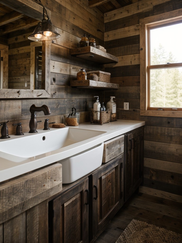 rustic-bathroom-ideas-reclaimed-wood-accents-farmhouse-sink-cozy-cabin-like-touches