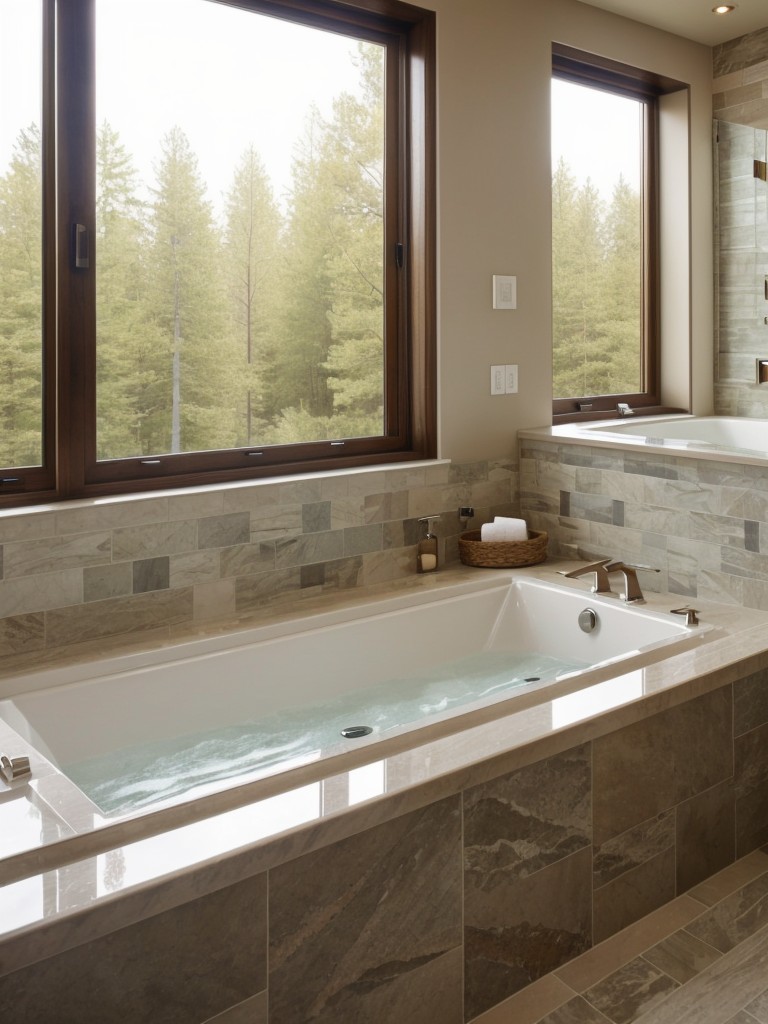 spa-inspired-bathroom-ideas-natural-stone-accents-calming-colors-luxurious-soaking-tub
