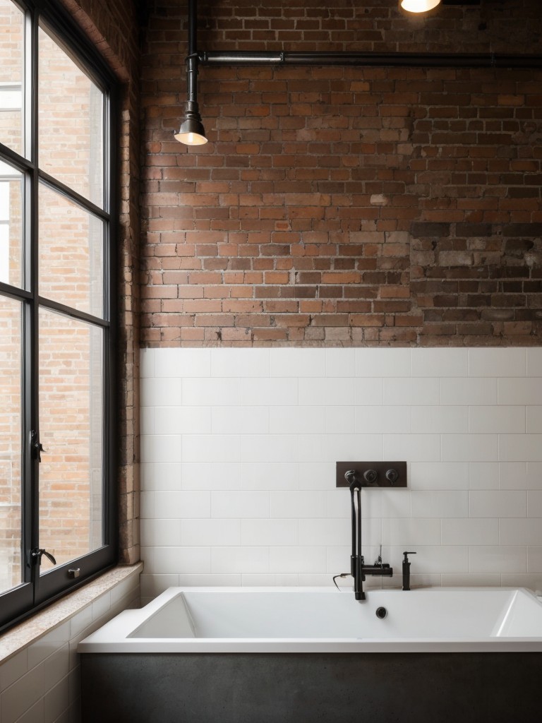 industrial-bathroom-ideas-exposed-brick-walls-metal-fixtures-delivering-modern-urban-look