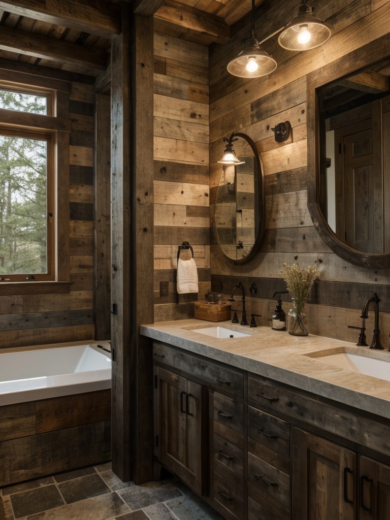 rustic-bathroom-designs-inspired-nature-using-reclaimed-wood-stone-accents-earthy-color-palettes-to-create-cozy-inviting-atmosphere