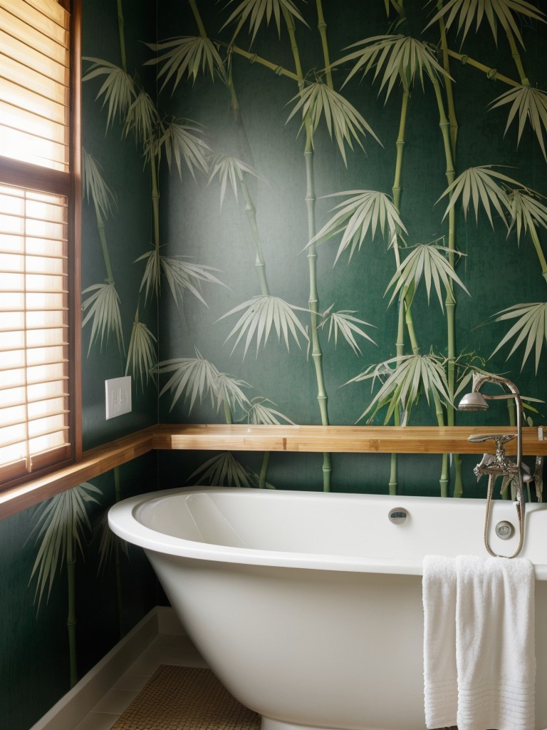 tropical-bathroom-ideas-bamboo-accents-vibrant-tropical-inspired-wallpaper