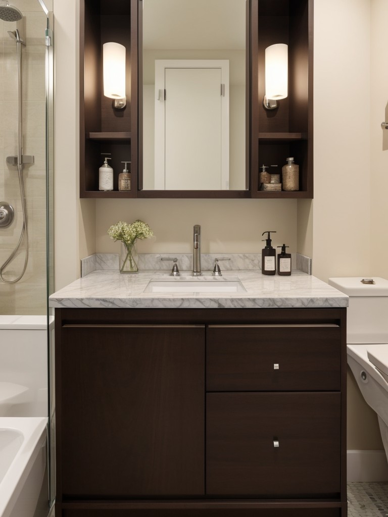 incorporating-multi-functional-furniture-pieces-like-vanity-cabinets-built-storage-small-bathroom-designs