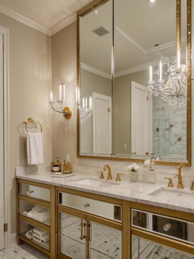 glamorous-bathroom-inspiration-showcasing-mirrored-surfaces-crystal-accents-touch-gold-glamorous-lavish-atmosphere