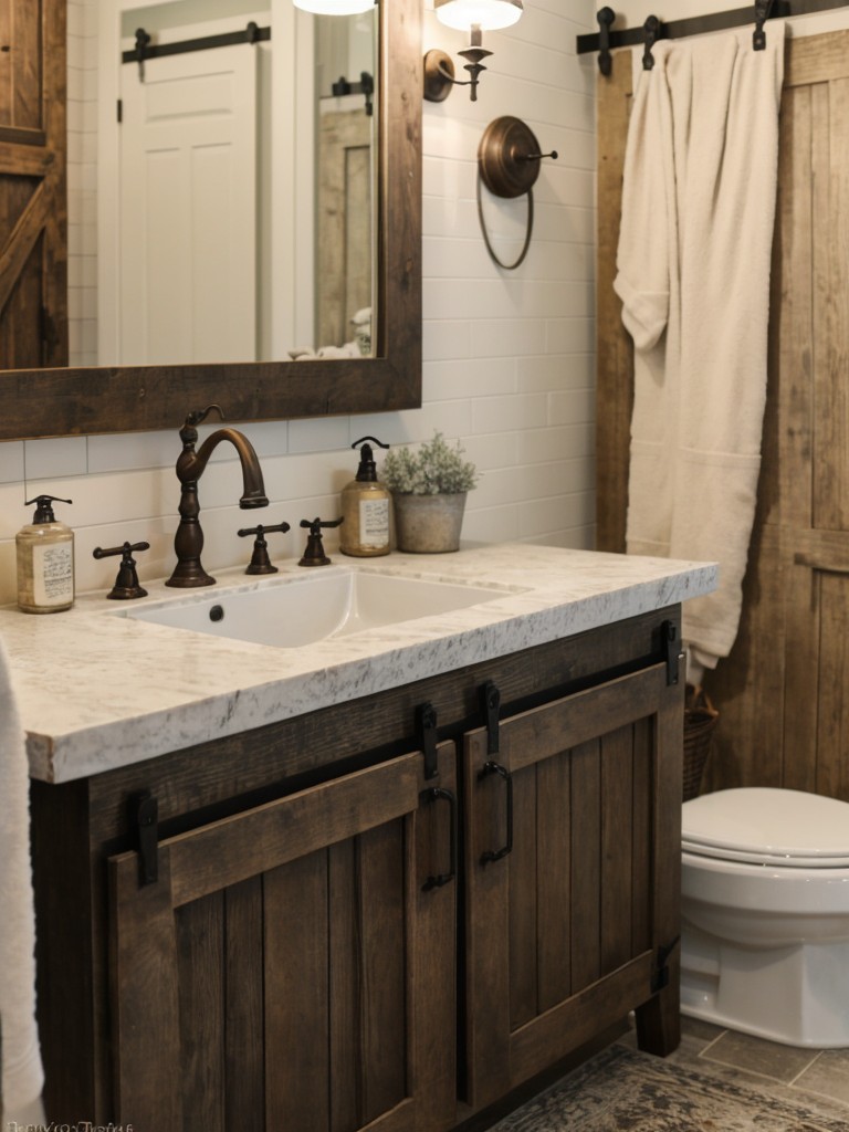 farmhouse-bathroom-ideas-rustic-yet-elegant-feel-vintage-accessories-farmhouse-sinks-barn-door-accents