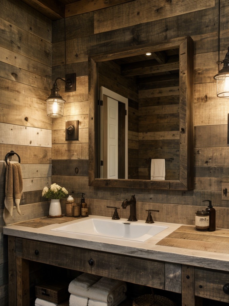 rustic-bathroom-ideas-cozy-charming-atmosphere-reclaimed-wood-stone-finishes-vintage-inspired-fixtures