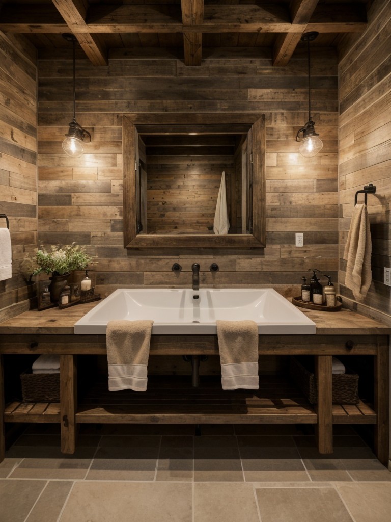 rustic-bathroom-decor-ideas-cozy-inviting-atmosphere-utilizing-natural-elements-like-exposed-brick-wooden-accents