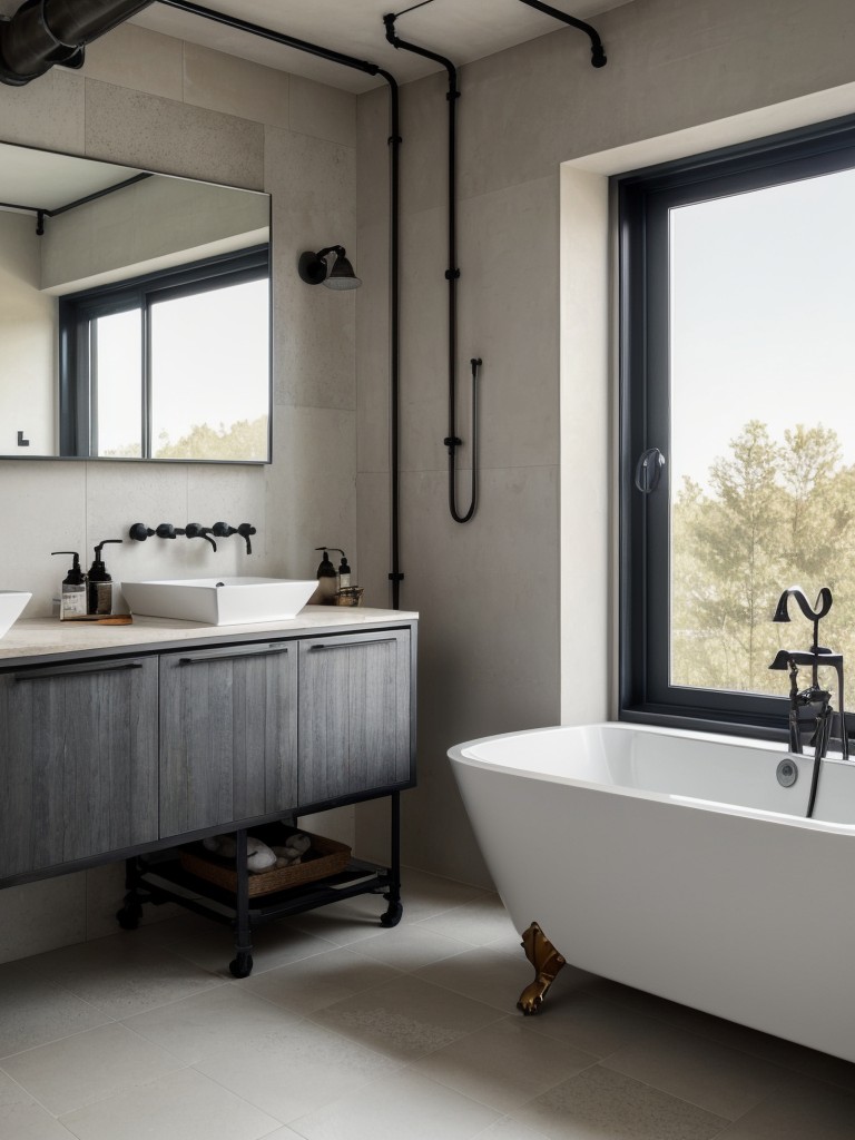 industrial-bathroom-ideas-highlighting-raw-materials-exposed-plumbing-sleek-accents-trendy-edgy-aesthetic