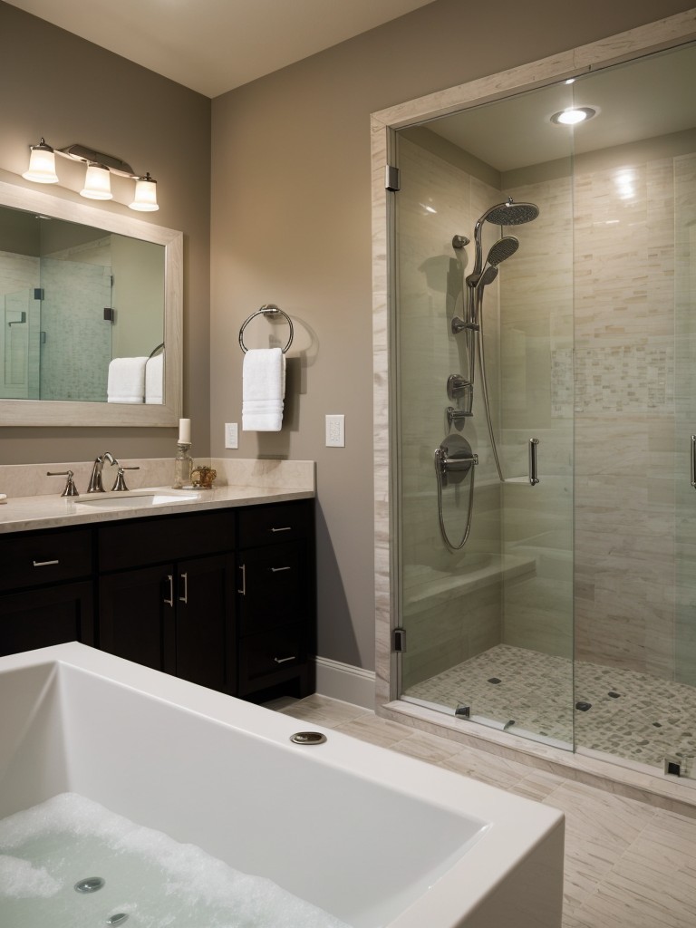 luxurious-spa-bathroom-ideas-freestanding-bathtub-rainfall-showerhead-plush-towels-ultimate-relaxation-experience