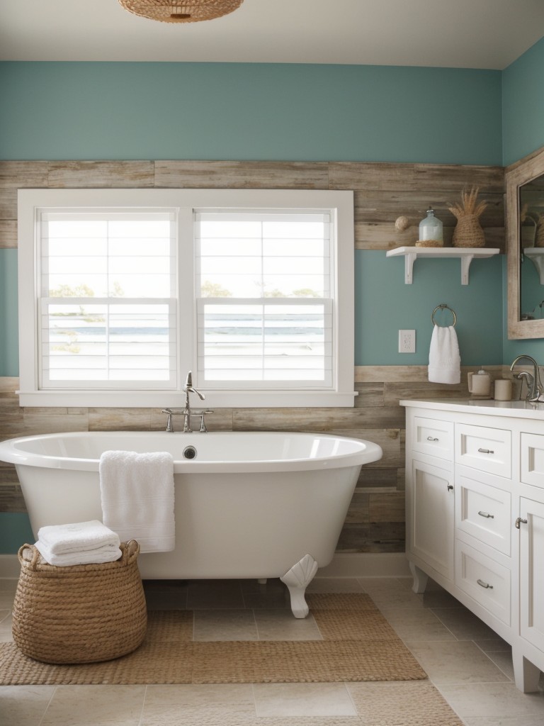 coastal-bathroom-ideas-beach-inspired-colors-seashell-decor-natural-textures-like-driftwood-rattan