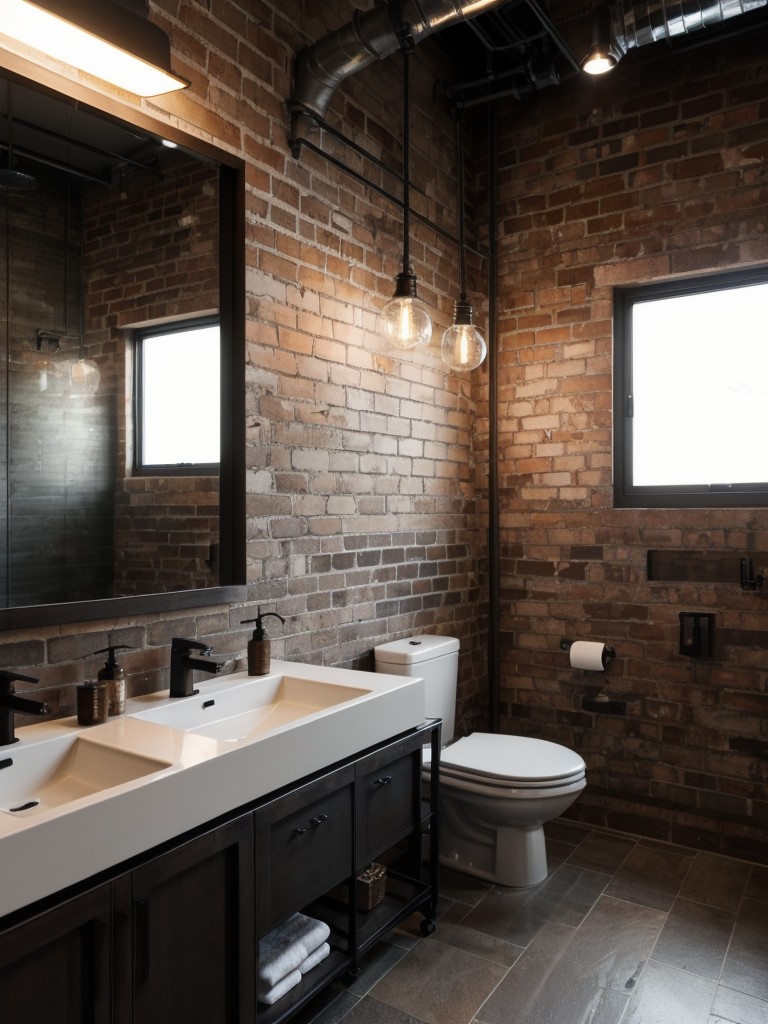 industrial-bathroom-ideas-edgy-urban-vibe-incorporating-exposed-brick-metal-accents-industrial-lighting-fixtures