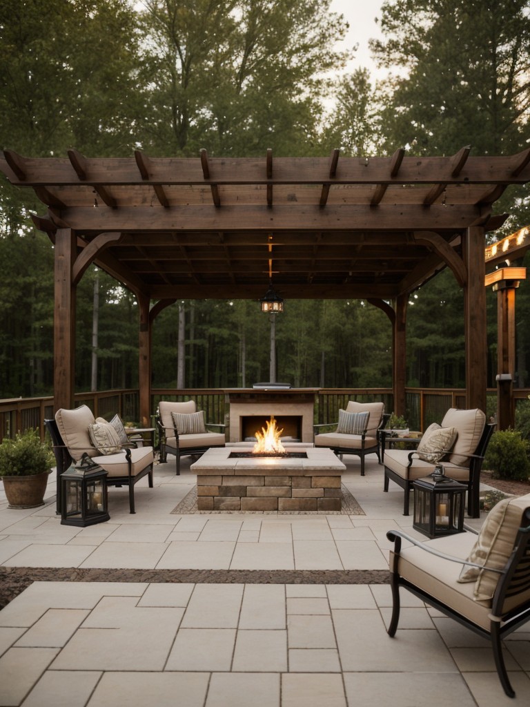 create-cozy-outdoor-living-space-pergola-comfortable-seating-fire-pit-chilly-nights