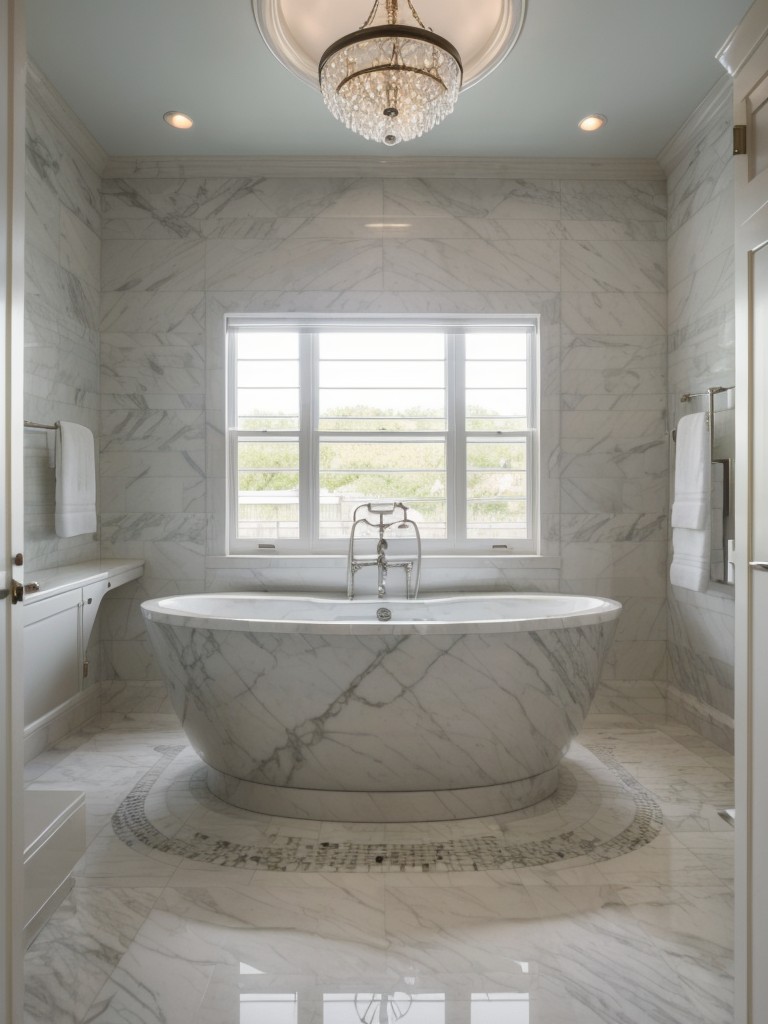 luxurious-bathroom-ideas-spa-like-atmosphere-marble-accents-freestanding-bathtub