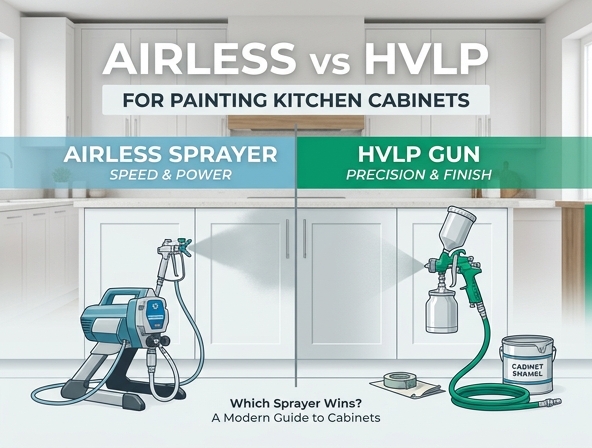 Best Paint Sprayer for Kitchen Cabinets: Airless vs. HVLP Image