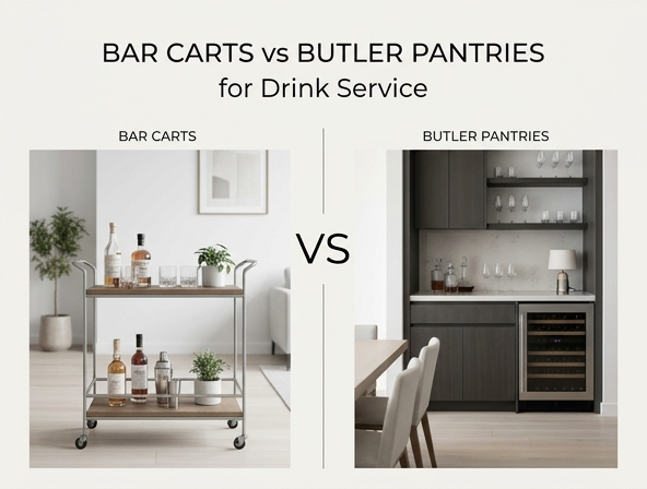 Bar Carts vs Butler Pantries for Drink Service Image