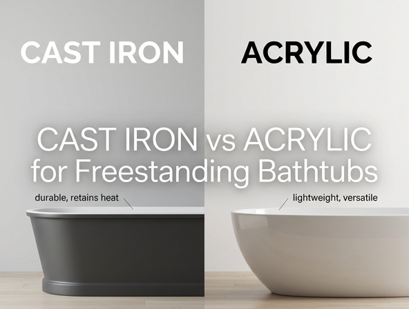 Cast Iron vs. Acrylic: Choosing the Perfect Freestanding Tub for Your Bathroom Renovation Image