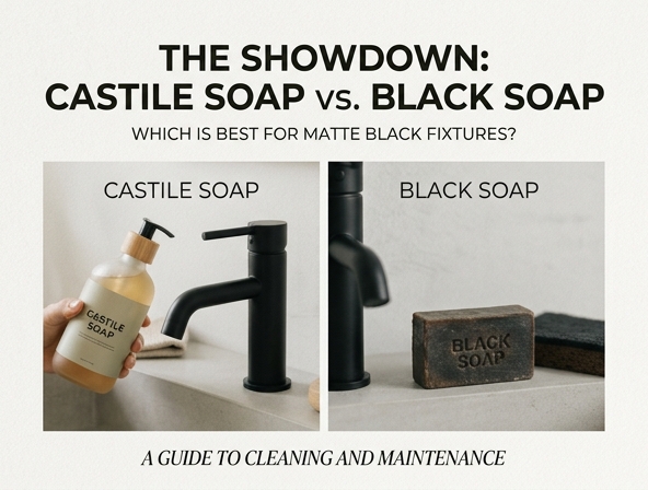 Castile Soap vs. Black Soap: The Best Way to Clean Matte Black Fixtures Image