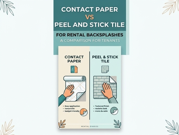 Contact Paper vs. Peel-and-Stick Tile: The Ultimate Rental Backsplash Showdown Image