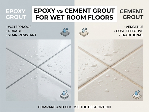 Epoxy vs Cement Grout for Wet Room Floors Image