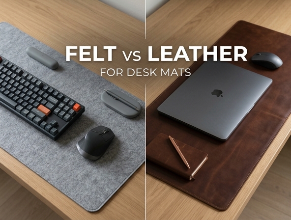 Felt vs. Leather Desk Mats: The Ultimate Guide for Your Home Office Setup Image
