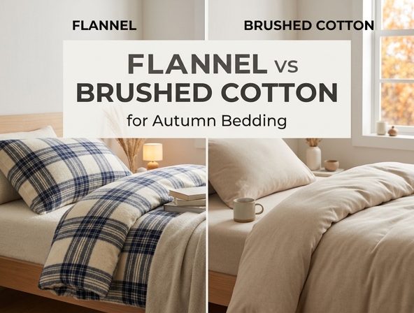 Cozy Autumn Bedding: Flannel vs. Brushed Cotton for Warm Fall Sheets Image