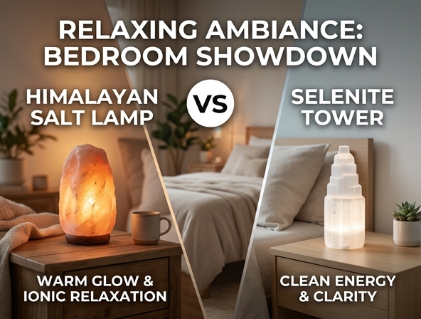 Himalayan Salt Lamp vs. Selenite Tower: Which Is Best for Bedroom Relaxation? Image