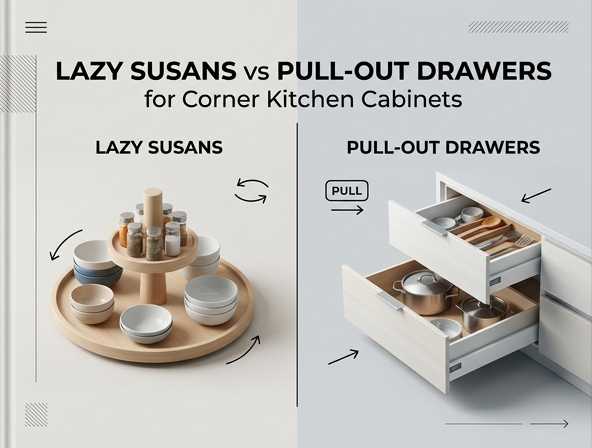 Lazy Susans vs. Pull-Out Drawers: The Best Corner Kitchen Cabinet Storage Solutions Image