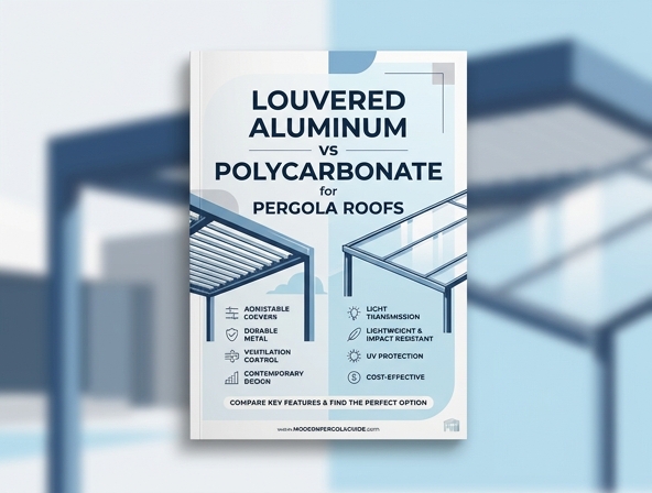 Louvered Aluminum vs. Polycarbonate: Choosing the Best Pergola Roof for Your Backyard Image