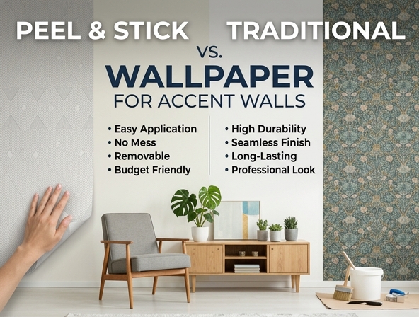 Peel and Stick vs. Traditional Wallpaper: The Ultimate DIY Accent Wall Guide Image