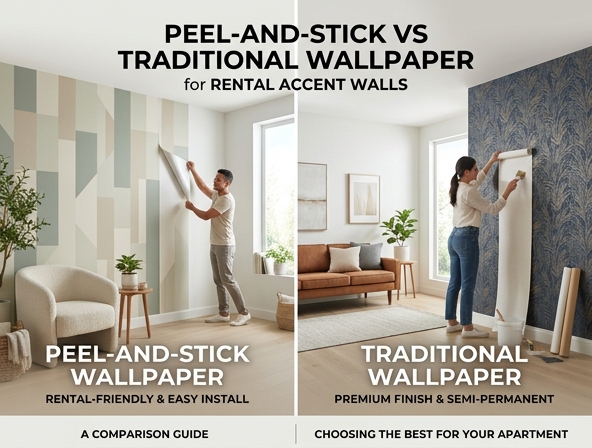 Peel-and-Stick vs. Traditional Wallpaper: Which Is Best for Rental Accent Walls? Image