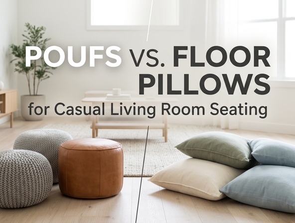 Poufs vs. Floor Pillows: Casual Living Room Seating for Easy Entertaining Image