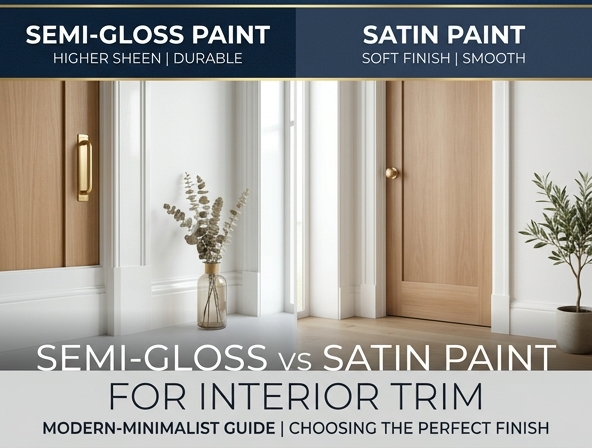 Semi-Gloss vs. Satin Paint: How to Choose the Best Interior Trim Finish Image