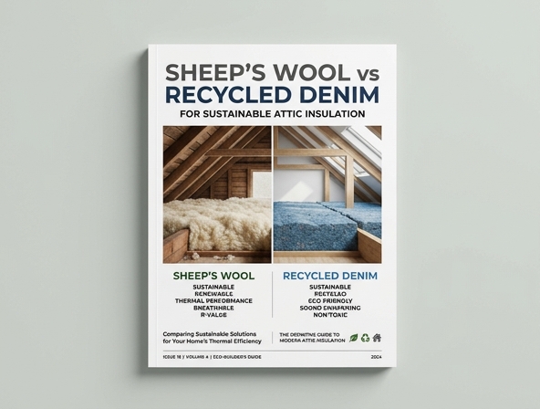 Sheep's Wool vs. Recycled Denim: Choosing the Best Sustainable Attic Insulation Image